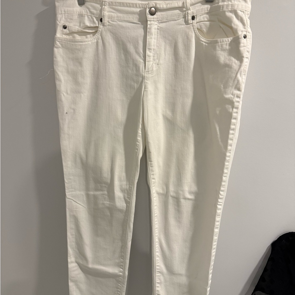 Eileen Fisher Women's White Jeans